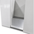 White walk-in commercial freezer inside view