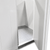White walk-in commercial freezer inside view
