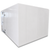 White walk-in commercial freezer front right view