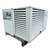 White condensing unit front side view showing labels.