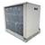 Used beige condensing unit backside view.
