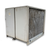 Beige condensing unit backside view.