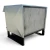 Back-left view of the used Hussmann HICA0604PLKGG 6 HP condensing unit, showing the rear cabinet panel.