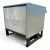 Back-right view of the used Hussmann HICA0604PLKGG 6 HP condensing unit, showing the rear panel and mounting frame.