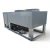Front-right view of the used Century DS10H2 10 HP condensing unit #571, showing the cabinet side panel and support legs.