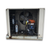 Beige condensing unit front showing the interior.