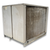 Beige condensing unit backside view.