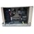 Beige condensing unit front showing the interior.