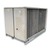 Beige condensing unit backside view.