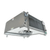 Front-left view of a used Century BALV517-236E evaporator #2033, a gray fan coil unit with a top-mounted round duct fan and a coil face.