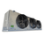 Front-left view of a used Climate Control CME-310BA evaporator #3255, a gray fan coil unit with three black-grille fans and a Climate Control logo.