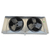 Straight-on view of the used Coldzone CM6A-442ADA evaporator #3286, showing the three round black-grille fans.