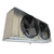 Front-left view of a used Coldzone CM6A-442ADA evaporator #3378, a gray fan coil unit with two large round black-grille fans and a green QC approval sticker.