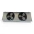 Straight-on view of the used Kramer MSG-325T evaporator #3160, showing the two round black-grille fans.