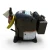 Front-left view of a used Copeland AJB7465AXD .75 HP compressor (1 phase 208-230 volt), a black reciprocating compressor with rust spotting on the shell, a red inventory tag "782," and a paper service tag with a handwritten checklist ("OIL SCREEN, OHM, MEGOHM, OIL CHANGED, ROD CHECKED").