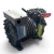 Left-side view of the used Copeland KALA-015A-TAC 1.5 HP compressor, showing a red service tag partially visible on the cylinder head, the terminal box on the right, and a stamped serial number on the base casting.