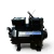 Front view of the used Copeland 2DF3-F16KE-TFC 3 HP Discus compressor, 3 phase 208-230 volt, with the full blue "Copeland Discus" nameplate visible reading model "2DF3F16K21-TFC-800" and serial "09F97762R", clean bolted valve heads, and no hanging tags.