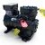 Front-right view of a used Copeland LACA-031A-TAC 3 HP compressor, 3 phase 208-230 volt, showing the terminal box nameplate, a red "96" inventory tag, and a yellow "ADD OIL TO COMPRESSOR" tag.