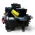 Straight-on front view of the used Copeland 2DC3-050E-TFC 5 HP Discus compressor (3 phase, 208-230 volt), showing the "Copeland Discus" nameplate reading "2DC3-050E-1FC-200" and the black cast body with no tags attached.