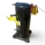 Front view of the used Copeland ZB38KCE-TF5 5 HP scroll compressor, 3 phase 208-230 volt, showing a red "135" inventory tag and yellow oil tag hanging from the valve stem.