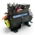 Front view of a used Copeland 2DA3-060E-TFC 6 HP Discus reciprocating compressor #431 (3 phase 208-230 volt), showing the bolted cylinder head, the "Discus" nameplate, a red inventory tag numbered "431", and a handwritten yellow service-log tag.