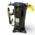 Front-right view of a used Copeland ZB48KCE-TF5 6.5 HP scroll compressor (3 phase 208-230 volt), showing the Copeland terminal box, dual service valves, and two yellow "ADD OIL TO COMPRESSOR" tags at the top.