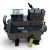 Three-quarter front-right view of the used Copeland 2DA3-R89KE-TFD 7.5 HP compressor, 3 phase 460 volt, showing the red inventory tag near the copper tubing and a foil-wrapped line at the base.