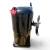 Front view of a used Copeland ZS56K4E-TWD 7.5 HP compressor, 3 phase 460 volt, showing the blue "Copeland Compliant Scroll" rating label, a red-rusted valve fitting, a black terminal box, and a yellow service tag hanging from the top valve.