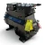 Front-angled view of the used Copeland 3DS4S-12ML-TFC 10 HP compressor, 3 phase 208-230 volt, showing a rusty copper elbow fitting at the top right along with the yellow and red service tags.