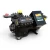 Front-angled view of the used Copeland 4DA3-F47KL-TSK 10 HP compressor, 3 phase dual voltage, showing the red inventory tag and yellow service tag beside the bolted cylinder head.