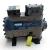 Front view of the used Copeland 2DD3-R63KE-TFC 5 HP Discus compressor (3 phase, 208-230 volt), showing the nameplate reading "2DQ3R63KE-TFC-800" and a yellow "ADD OIL TO COMPRESSOR" tag hanging near the base.