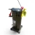 Front view of a used Copeland ZS38K4E-TF5 5 HP scroll compressor, 3 phase 208-230 volt, showing a red oval tag and yellow "Add Oil To Compressor" tag near the top ports, with the terminal box on the right side.