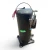 Front-left angled view of a used Copeland ZF15K4E-TF5 5.5 HP scroll compressor, 3 phase 208-230 volt, showing a coiled pressure sensor wire, hex valve fittings, and a red inventory tag near the top.