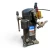 Front-right view of the used Copeland ZF18KVE-TF5 6 HP compressor, showing the blue-and-white Copeland Scroll rating label, the red "25" inventory tag, the terminal box on the left, and a foil-taped service valve fitting on the right.