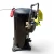 Front-right view of the used Copeland ZF18KVE-TFD 6 HP compressor, showing a red inventory tag numbered "727", the nitrogen-charge copper line at top, and a yellow "ADD OIL TO COMPRESSOR" tag near the terminal box.