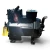 Three-quarter front-right view of a used Copeland 2DA3-R89KE-TFC 7.5 HP compressor, 3 phase 208-230 volt, showing a weathered, dust-covered dark housing with a silver Copelametic nameplate and a red inventory tag with a multi-line yellow inspection tag.