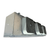 Front-left view of a used Bohn MPA-3651F evaporator #3367, a gray fan coil unit with three square white-grille fans.