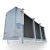 Back-left view of the used Bohn evaporator, showing the rear cabinet panel.