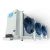 Front-left view of a used Bohn evaporator, a white fan coil unit with three round blue-grille fans and a Bohn logo.