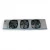 Straight-on view of the used RDI LSC-156AK evaporator #3309, showing the three round black-grille fans and inventory tag "3309".
