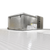 Silver medium-temp system example on a walk-in cooler