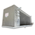 Silver/blue evaporator back view.