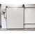 Off-white electric sliding cooler-freezer door