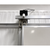 Off-white electric sliding cooler-freezer door