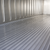 White portable refrigeration container inside view