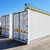 White portable refrigeration container showing stock