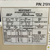 Close up of condensing unit label showing specifications.
