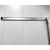 Off-white manual sliding cooler-freezer door