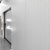 Off-white manual sliding cooler-freezer door