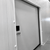 Off-white manual sliding cooler-freezer door
